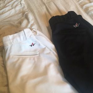 Two pairs of softball pants